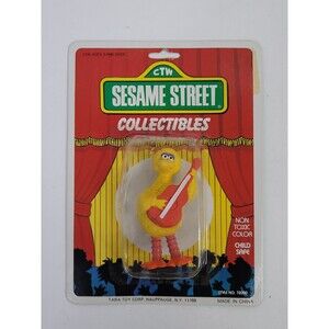 Vintage Sesame Street Big Bird Figure 1985 NOS